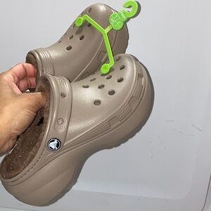 CROCS Kids' Slippers - Tan